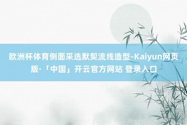 欧洲杯体育侧面采选默契流线造型-Kaiyun网页版·「中国」开云官方网站 登录入口